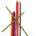 100 pc's kleurrijke houten nail art sticks